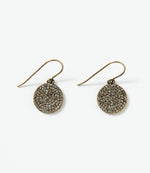 Pavé Disc Earrings