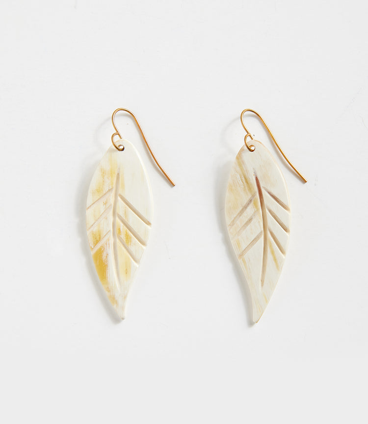 Horn Leaf Earrings