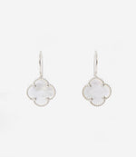 Mother Of Pearl Clover Earrings