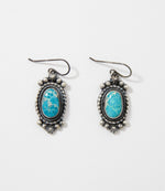 White Water Turquoise Drop Earrings