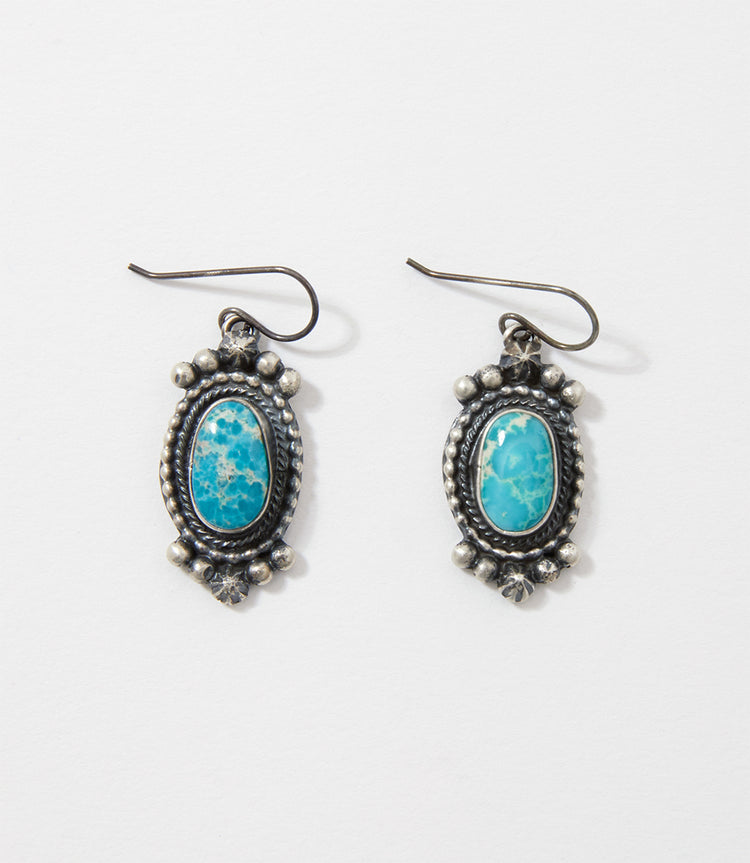 White Water Turquoise Drop Earrings