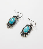 White Water Turquoise Drop Earrings