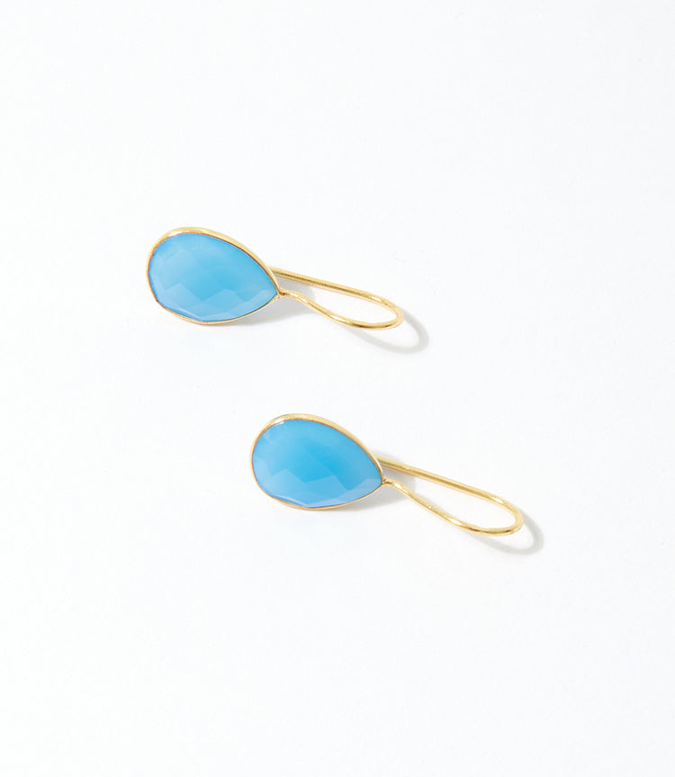 Gemstone Teardrop Earrings