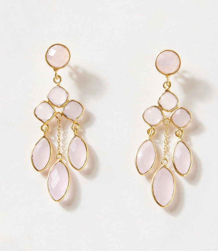 Chandelier Gemstone Earrings