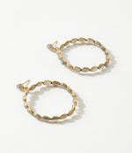 Gemstone Hoop Earrings