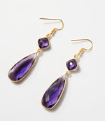 Gemstone Drop Earrings