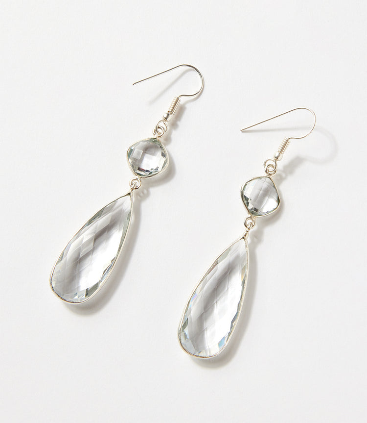 Gemstone Drop Earrings