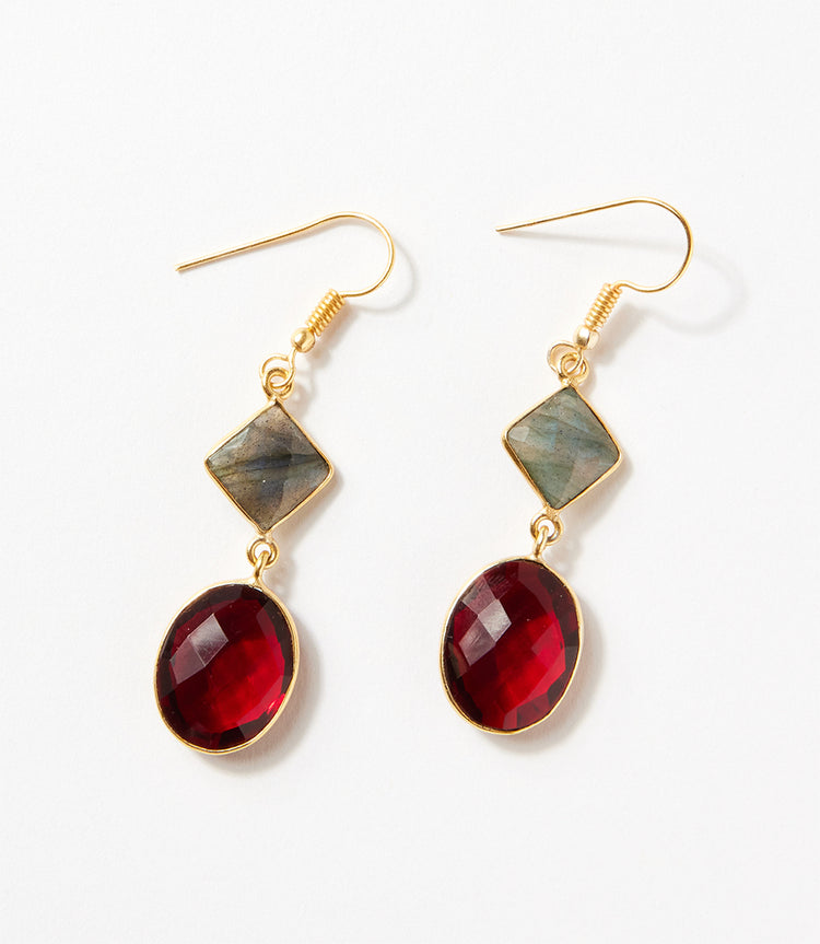 Multi Gemstone Earrings