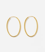 Oval Hoop Earrings