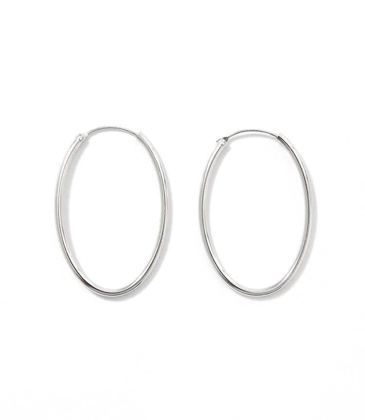 Oval Hoop Earrings