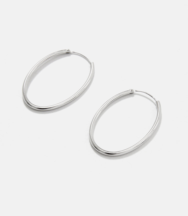 Oval Hoop Earrings