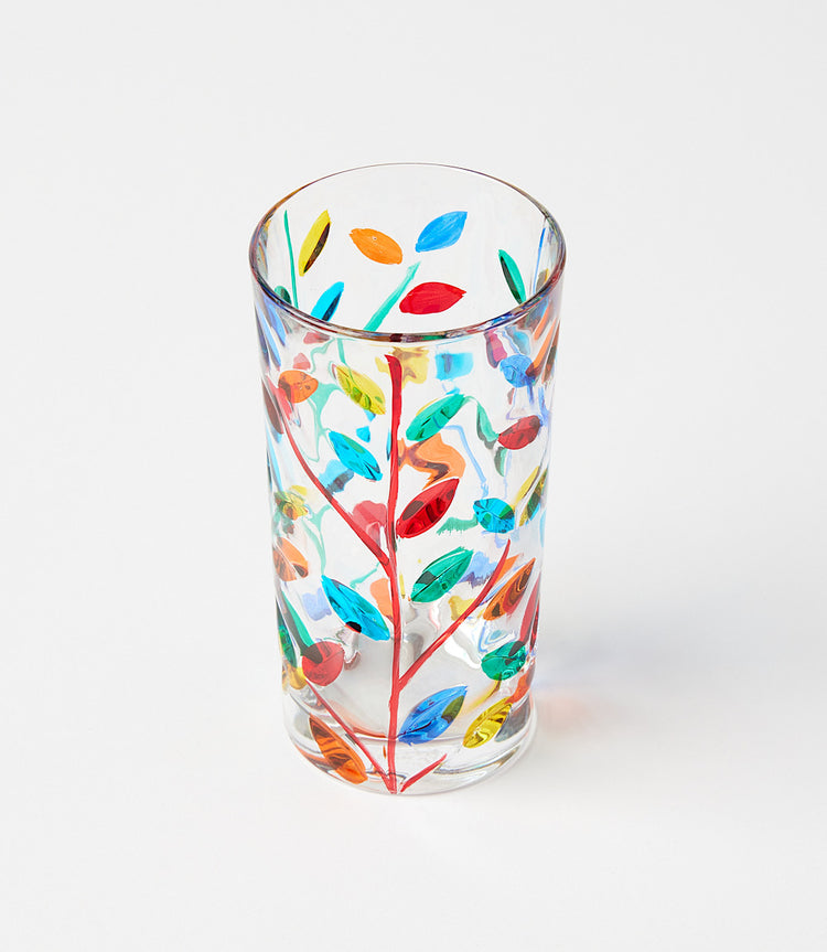 Tall Crystal Drinking Glass