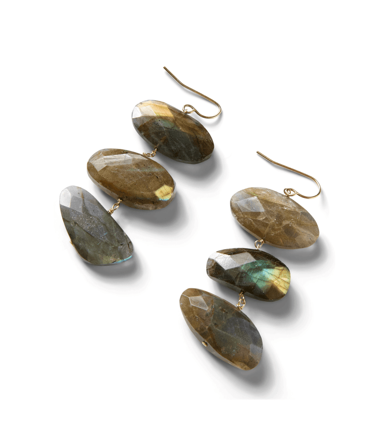 Tiered Gemstone Earrings