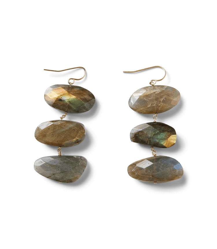 Tiered Gemstone Earrings