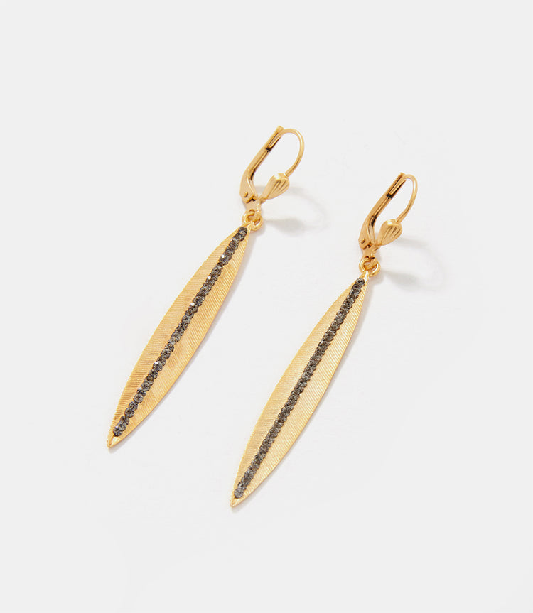 Long Leaf Earrings