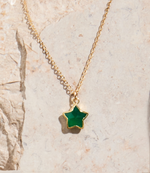 Green Onyx Star Necklace
