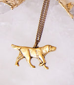 Gold Dog Necklace