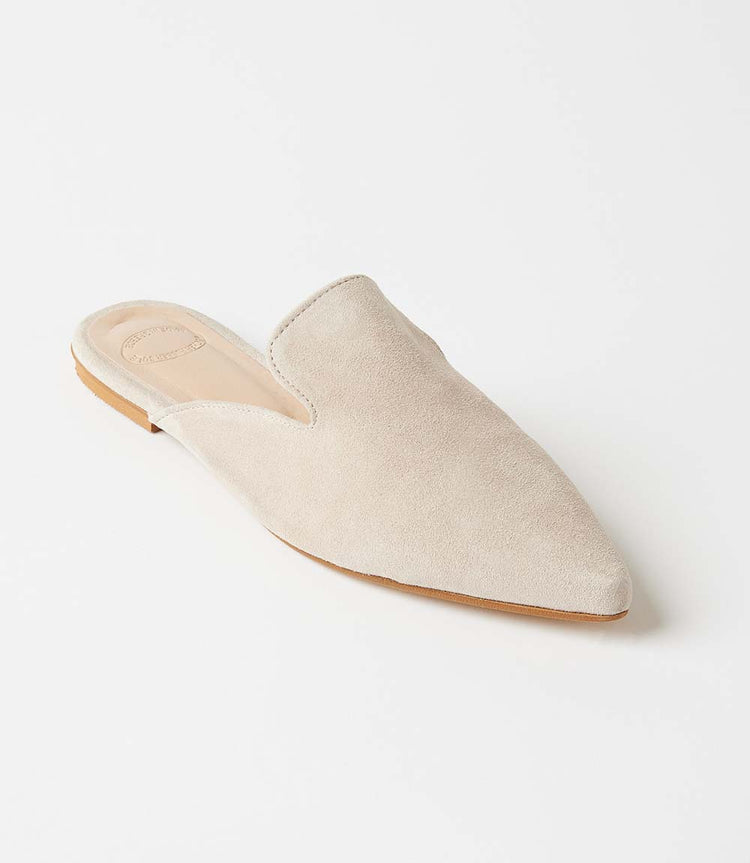 Suede Leather Mules
