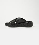 Raffia Cross Platform Slides