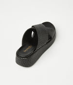 Raffia Cross Platform Slides