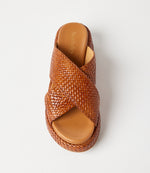 Raffia Cross Platform Slides