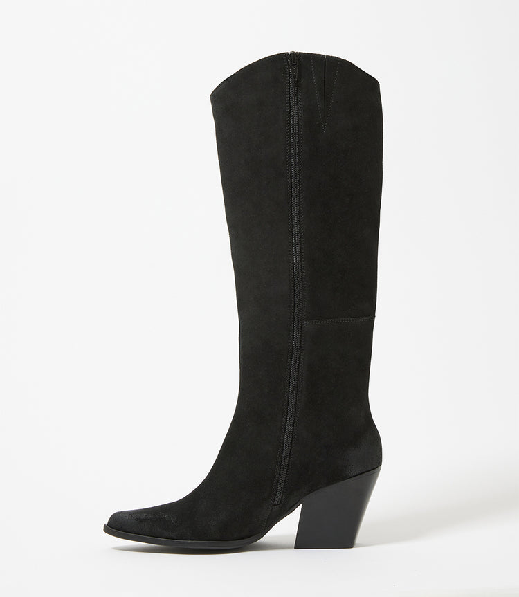 Pointed Toe Western High Boots