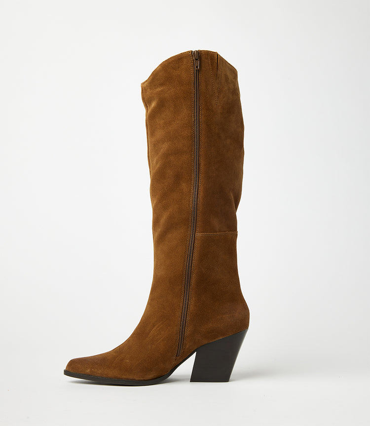 Pointed Toe Western High Boots