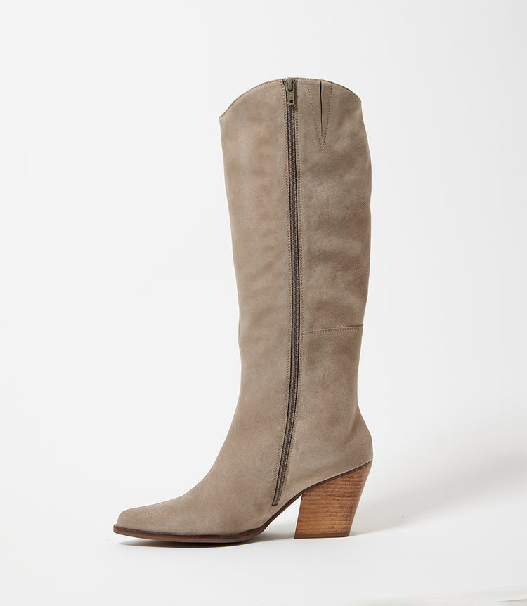 Pointed Toe Western High Boots