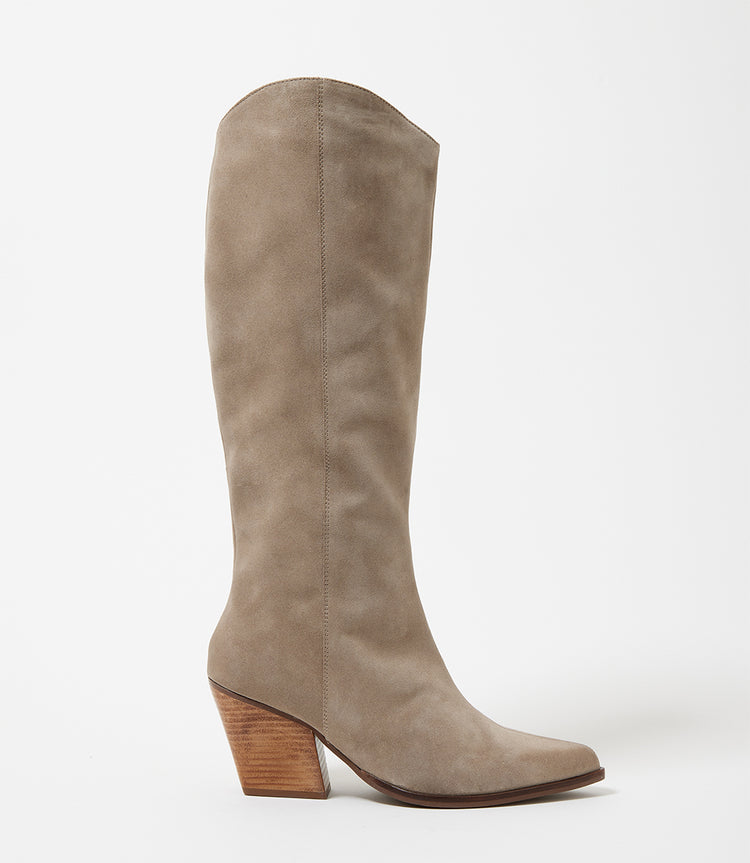 Pointed Toe Western High Boots