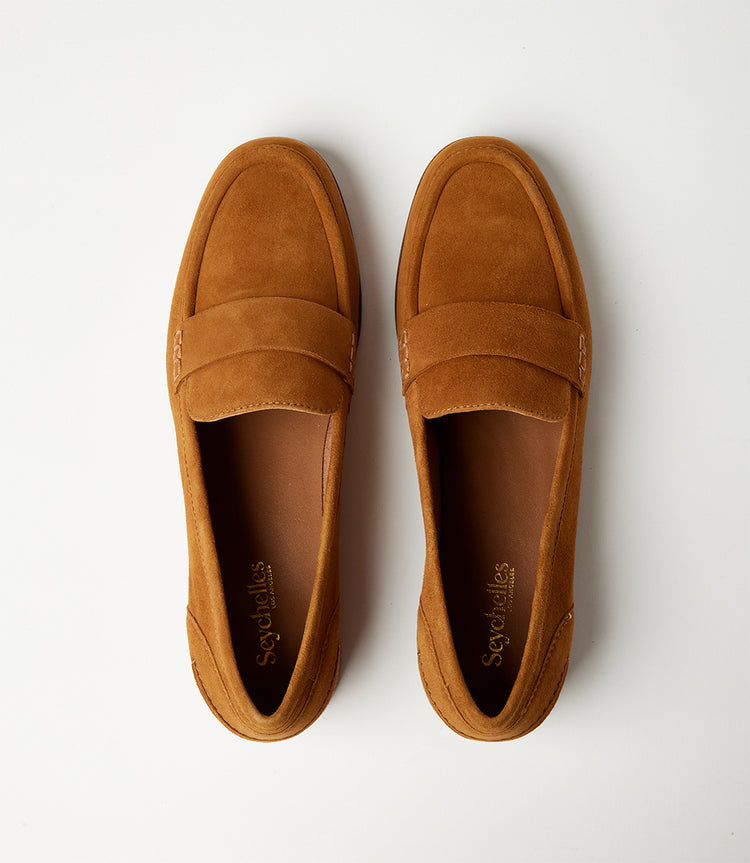 Suede Penny Loafers