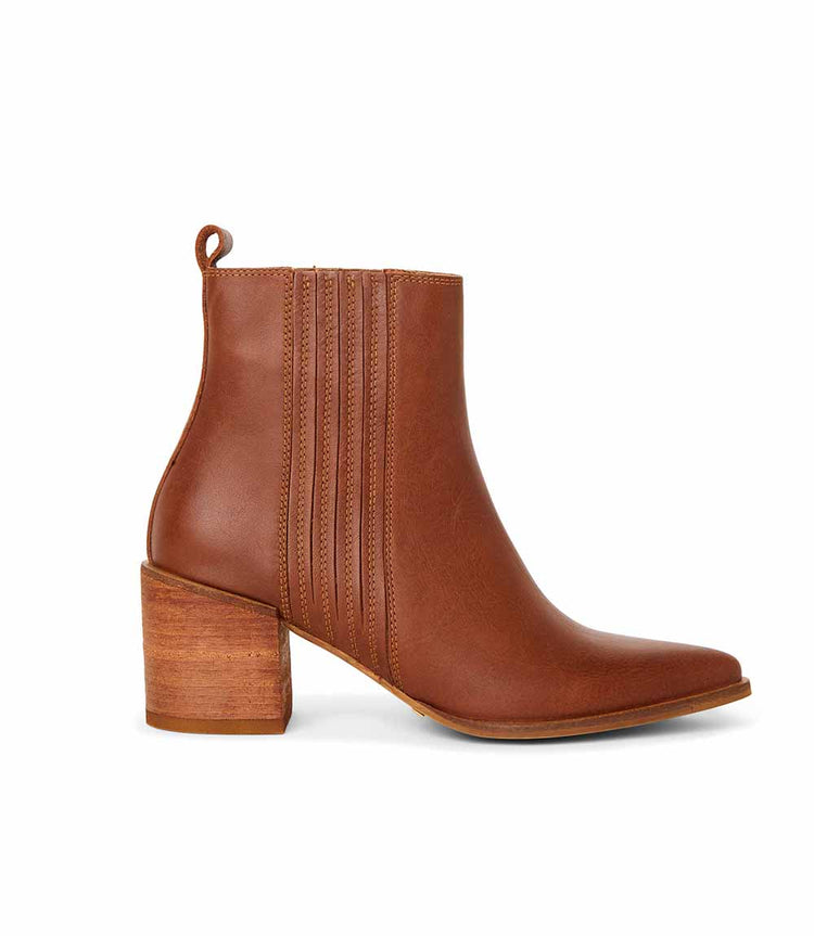 Western Chelsea Leather Booties