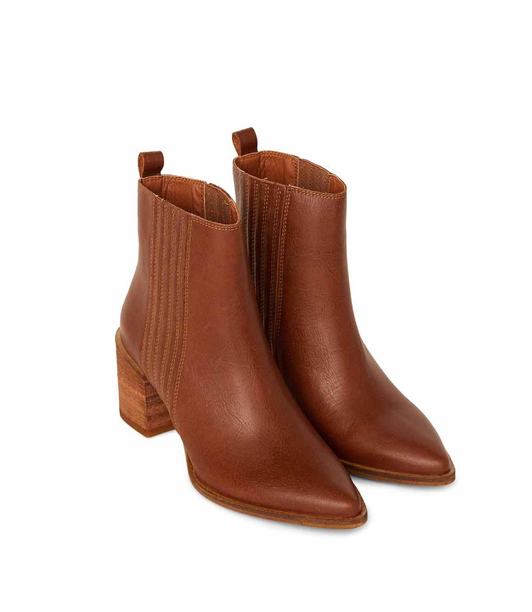 Western Chelsea Leather Booties