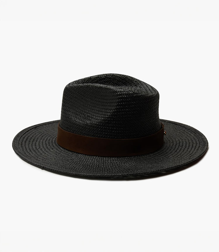 Contrast Trim Straw Hat