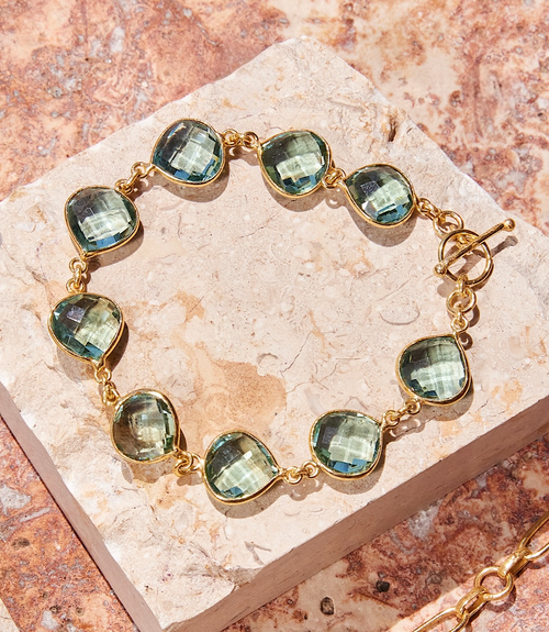 Aqua Quartz Bracelet