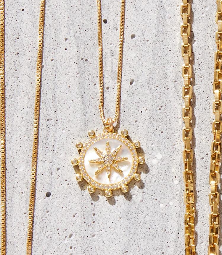 Starburst Charm Necklace