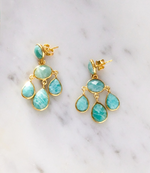 Gemstone Chandelier Earrings