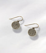 Pavé Disc Earrings