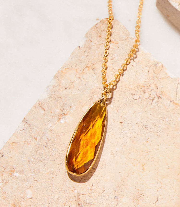 Citrine Quartz Necklace