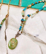 Gemstone Beaded Pendant Necklace