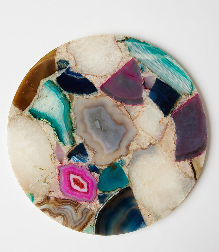 Large Mixed Agate Plate