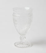 Vintage Style Pressed Glass Goblet