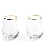 Stemless Wine Glasses, Set Of 2