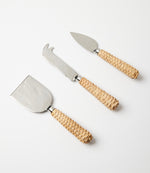 Rattan Cheese Knives