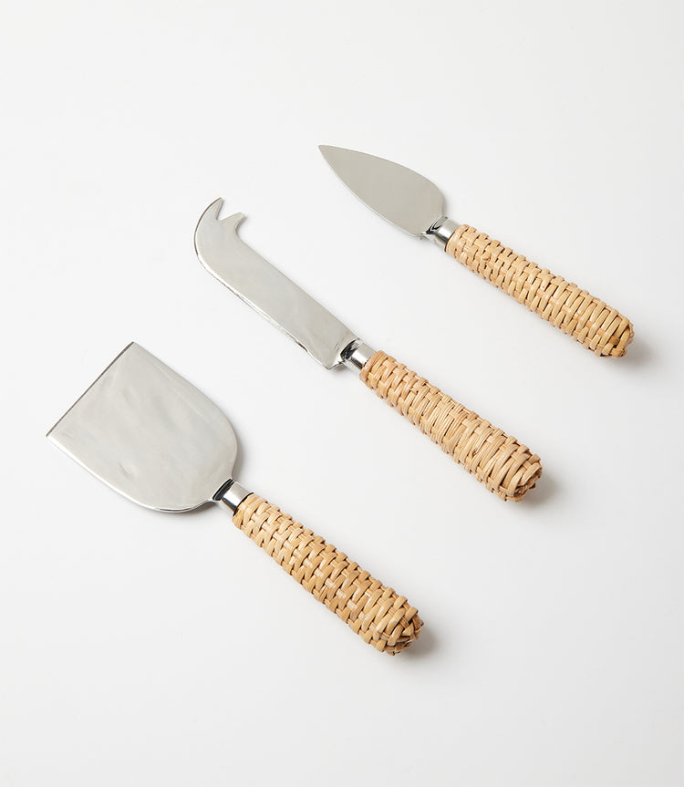 Rattan Cheese Knives