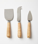 Rattan Cheese Knives