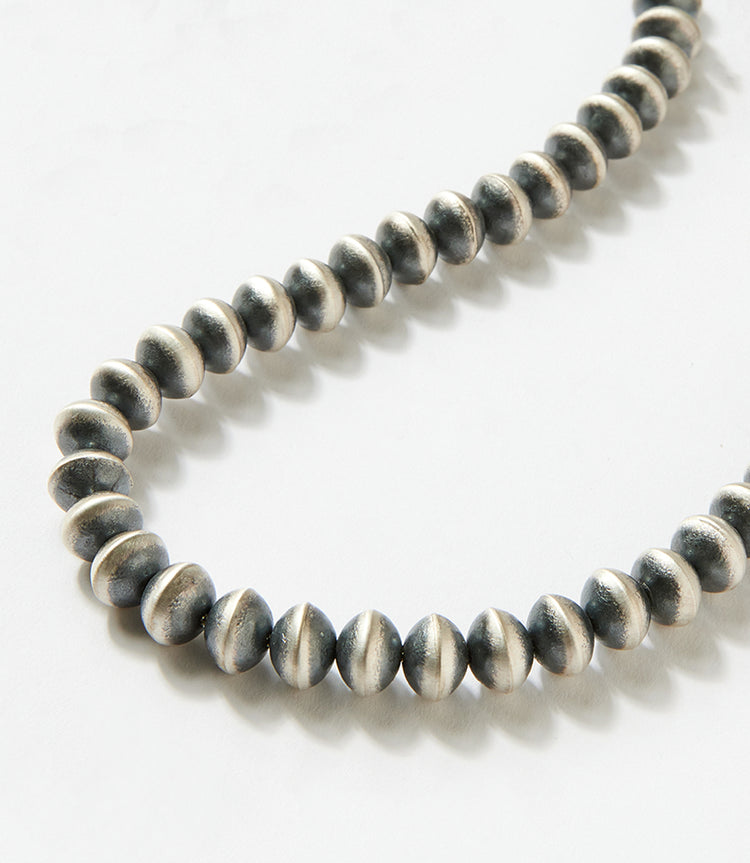 Beaded Sterling Silver Necklace