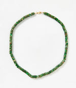 Green Jasper Beaded Necklace