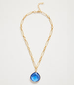 Blue Tanzanite Pendant Necklace