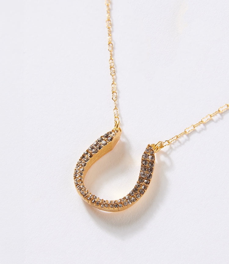 Pavé Horseshoe Necklace