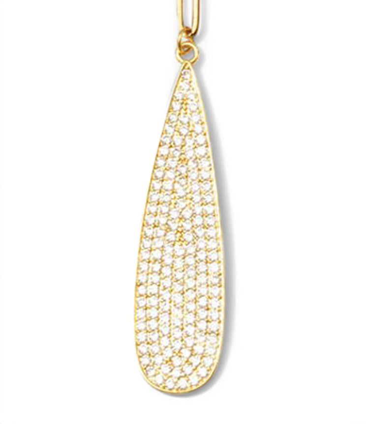 Pavé Teardrop Necklace